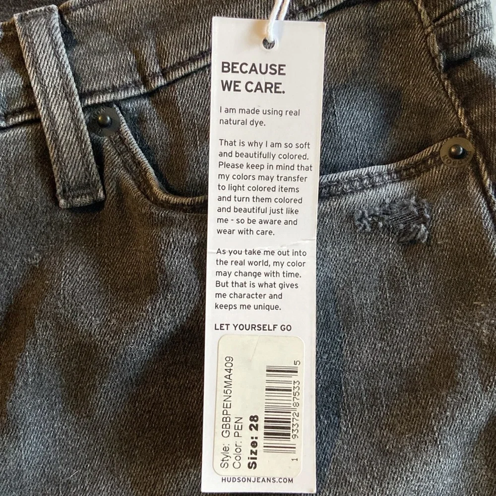 Hudson NWT Black Natalie Mid-rise Super Skinny Ankle Jeans 3113